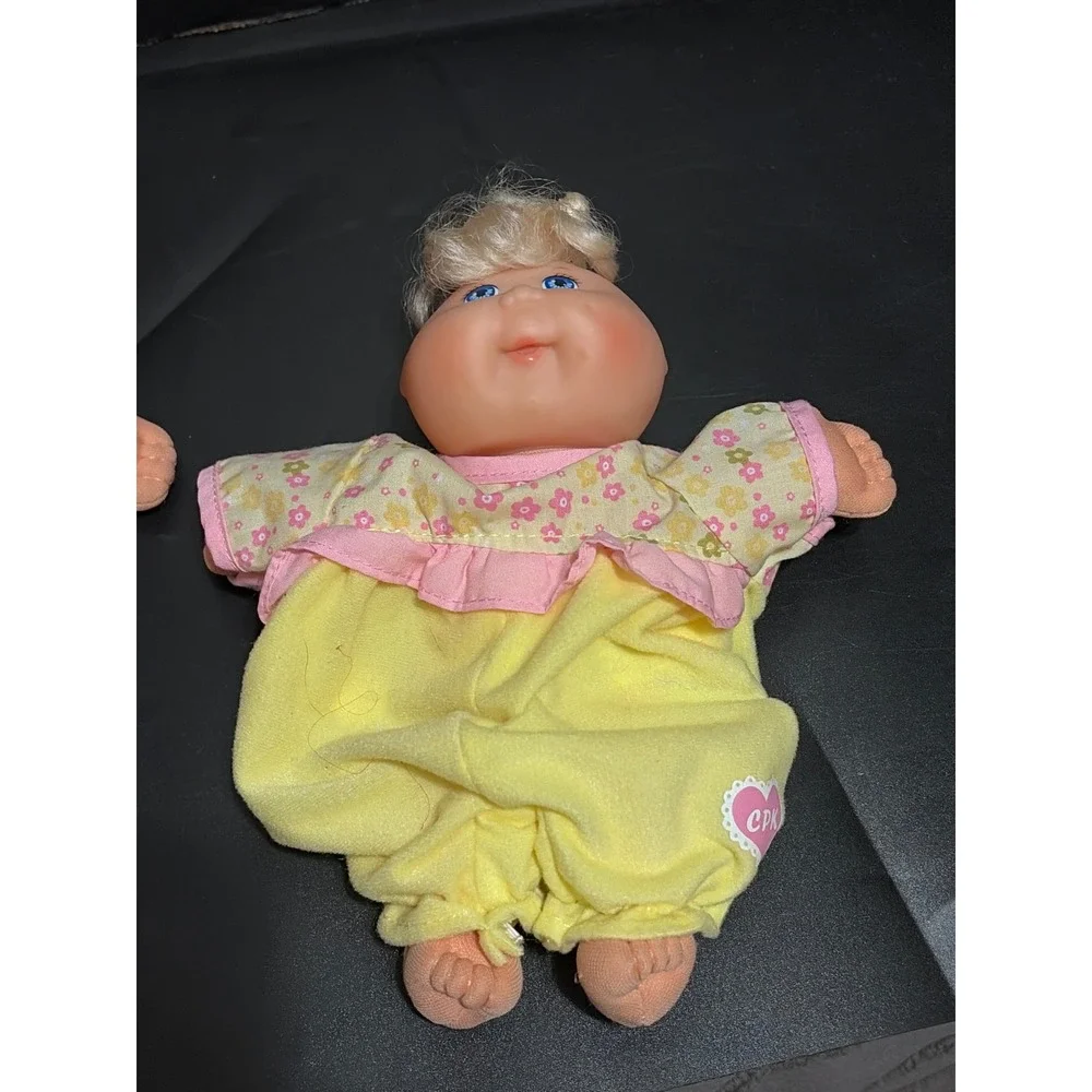 VTG 1996 Mattel Mini Cabbage Patch Kids Doll Lot of 3 Blonde Hair Blue Eyes 8
